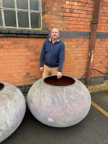 Large Copper Planter - copper pot