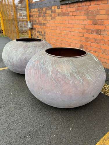 Large Copper Planter - copper pot