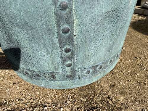 GALVANISED RIVETED PLANTERS - METAL GARDEN PLANTERS