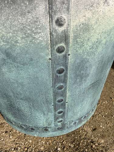 GALVANISED RIVETED PLANTERS - METAL GARDEN PLANTERS