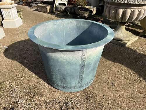 GALVANISED RIVETED PLANTERS - METAL GARDEN PLANTERS