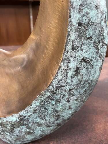 Modern Sculpture - bronze water drop