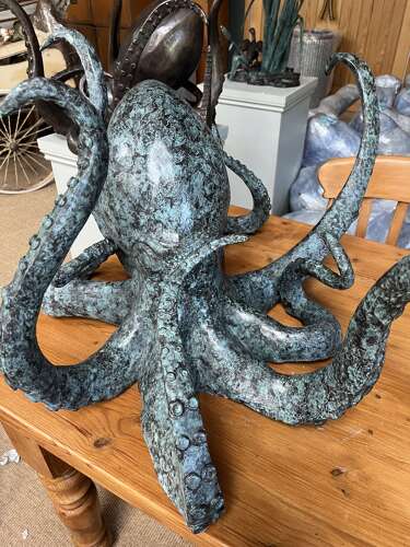 Bronze Octopus - bronze sealife statue