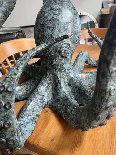 Bronze Octopus - bronze sealife statue