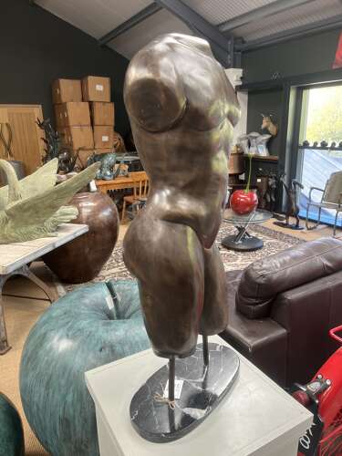 Bronze Male torso - bronze sculpture