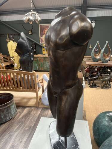 Bronze Male torso - bronze sculpture