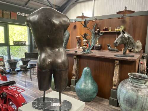 Bronze Male torso - bronze sculpture