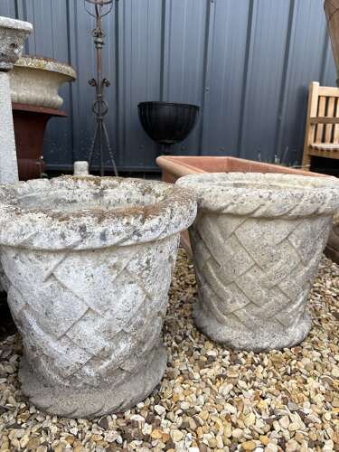 Set of 4 stone planters