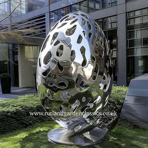Stainless steel sculpture - garden sculpture - statue in stainless steel