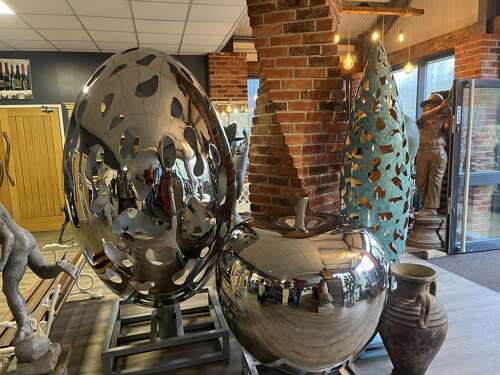 Stainless steel sculpture - garden sculpture - statue in stainless steel