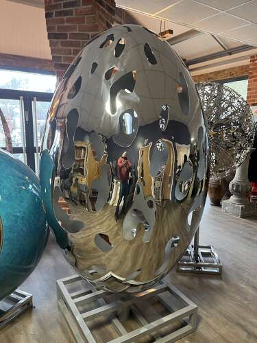 Stainless steel sculpture - garden sculpture - statue in stainless steel