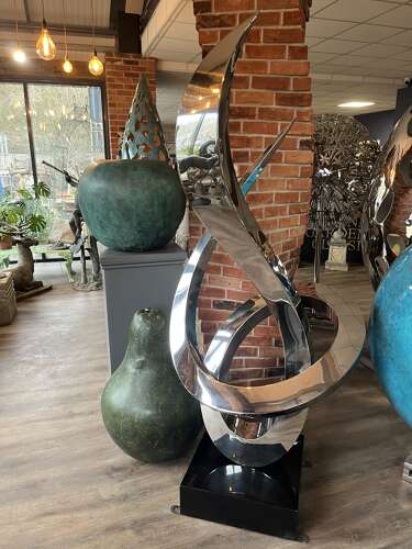 Stainless steel sculpture - garden art
