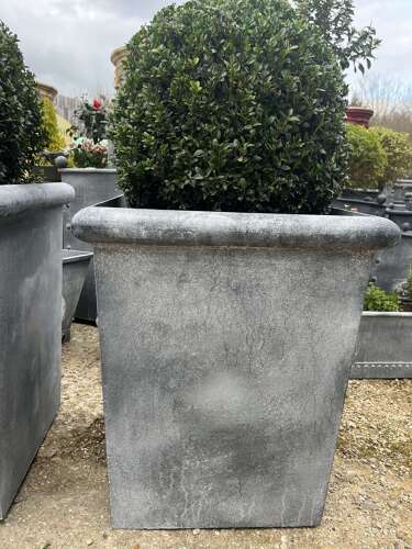 Galvanised tapered planter - metal garden planter 60 cm