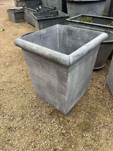 Galvanised tapered planter - metal garden planter 60 cm