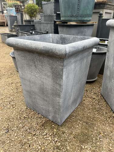 Galvanised tapered planter - metal garden planter 60 cm