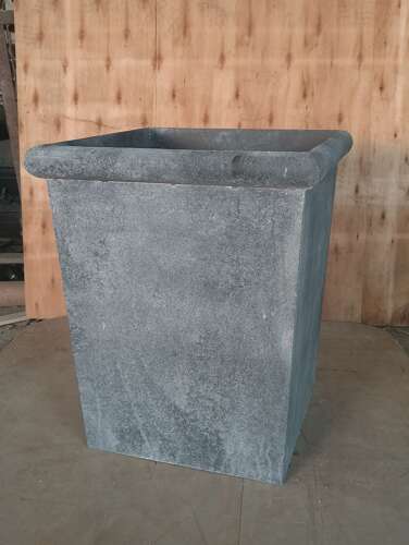 Galvanised tapered planter - metal garden planter 60 cm