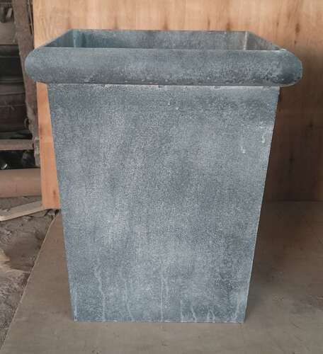 Galvanised tapered planter - metal garden planter 60 cm