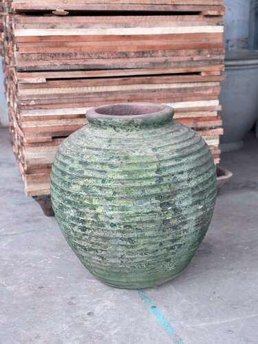 Olive jar - well aged look terracotta jar - garden pots