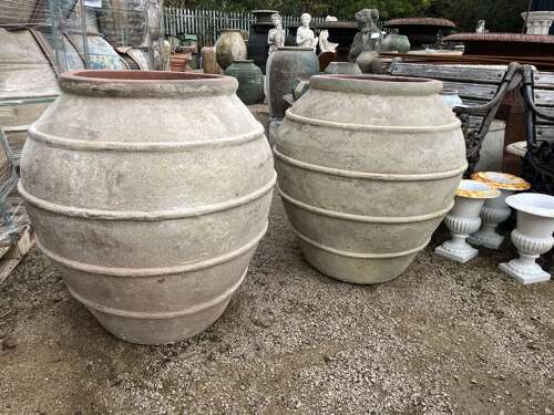 Olive jars - frost proof - antique look olive jars