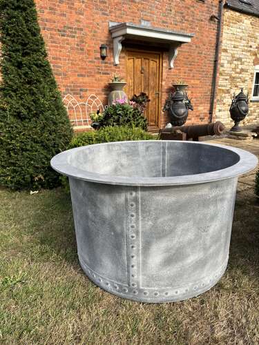 Ex Large Galvanised Planters - Heavy duty riveted tree planters