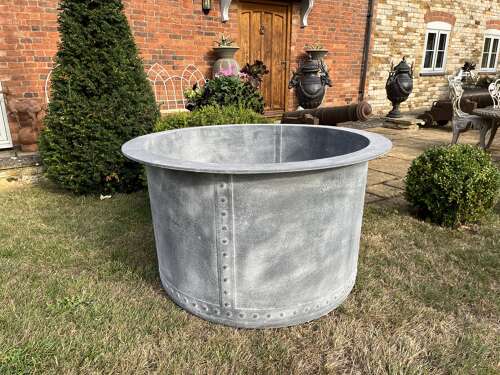 Ex Large Galvanised Planters - Heavy duty riveted tree planters