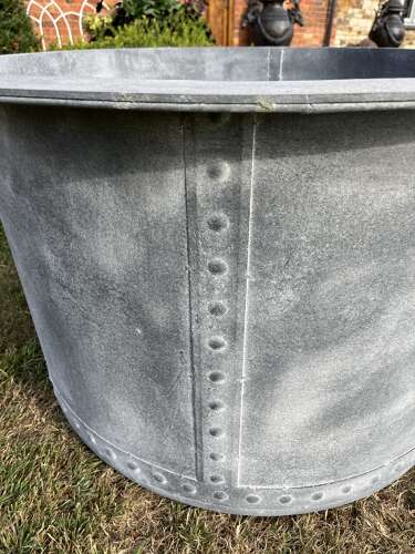 Ex Large Galvanised Planters - Heavy duty riveted tree planters
