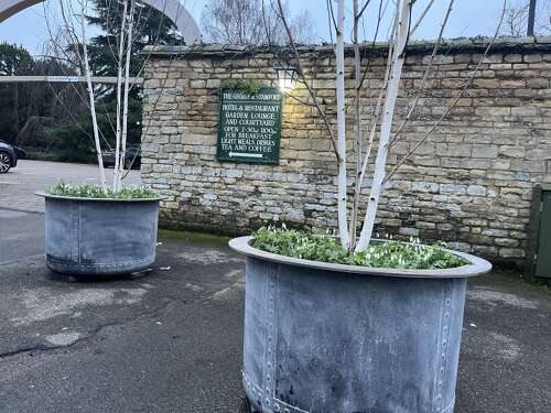 Ex Large Galvanised Planters - Heavy duty riveted tree planters