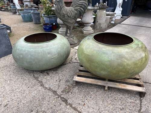 Antique copper - reclaimed copper cauldron 120 cm diameter