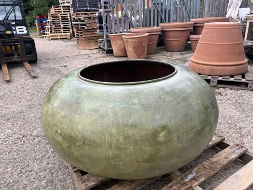 Antique copper - reclaimed copper cauldron 120 cm diameter