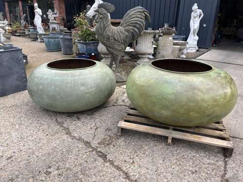 Antique copper - copper planters - reclaimed copper 120 cm
