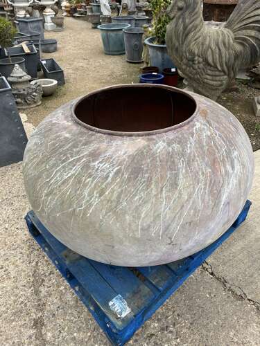 Antique copper - copper planters - reclaimed copper 120 cm