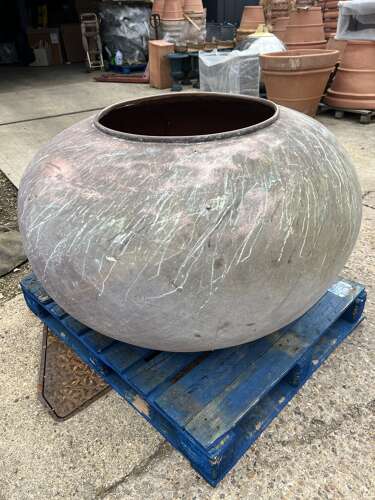 Antique copper - copper planters - reclaimed copper 120 cm