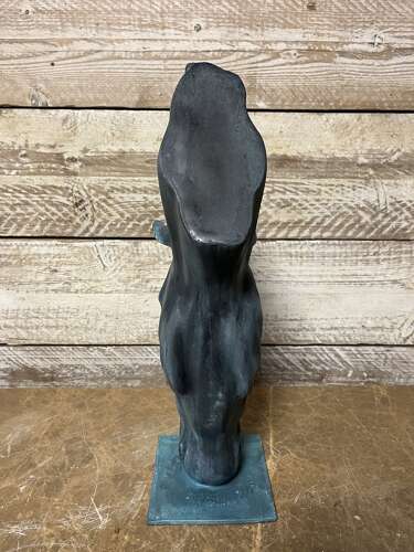 Bronze horse head - equine sculpture 50 cm