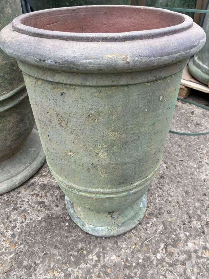 Anduze style pots - antique look planters - terracotta pots 74 cm
