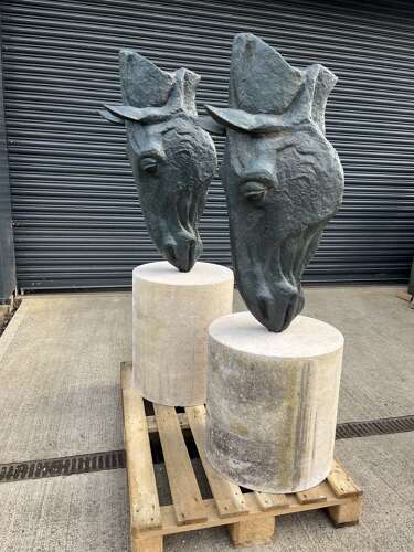 Bronze Horse Head Sculpture  - bronze sculpture - bronze horse