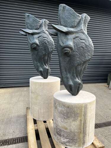 Bronze Horse Head Sculpture  - bronze sculpture - bronze horse