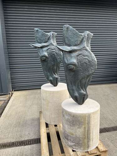 Bronze Horse Head Sculpture  - bronze sculpture - bronze horse