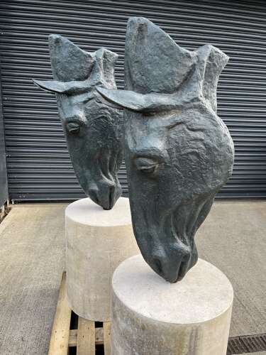 Bronze Horse Head Sculpture  - bronze sculpture - bronze horse