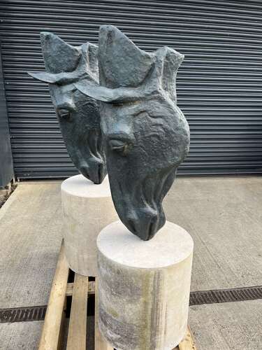 Bronze Horse Head Sculpture  - bronze sculpture - bronze horse
