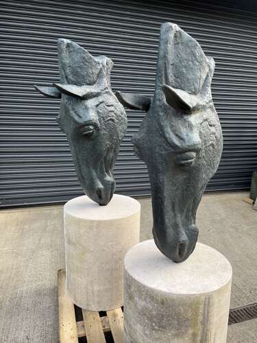 Bronze Horse Head Sculpture  - bronze sculpture - bronze horse