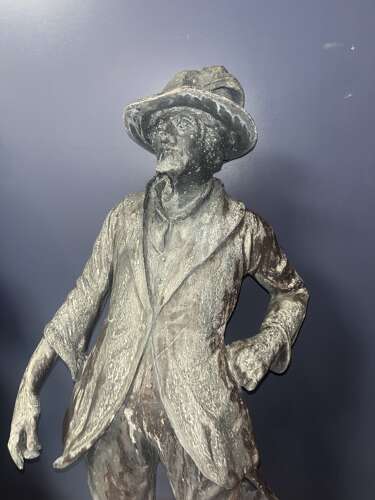 Pair of Lead Garden Statues - Garden Antiques