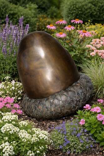 Bronze Acorn - Bronze sculpture