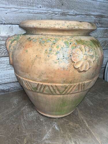 Italian Terracotta Olive Jar - Reclaimed terracotta pot