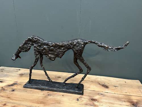 Bronze Dog Sculpture - Starving dog statue