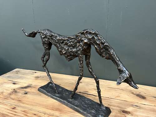 Bronze Dog Sculpture - Starving dog statue
