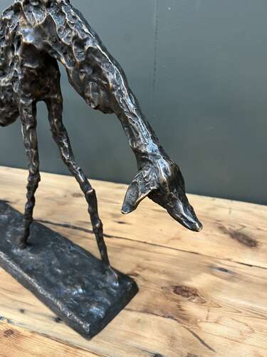 Bronze Dog Sculpture - Starving dog statue