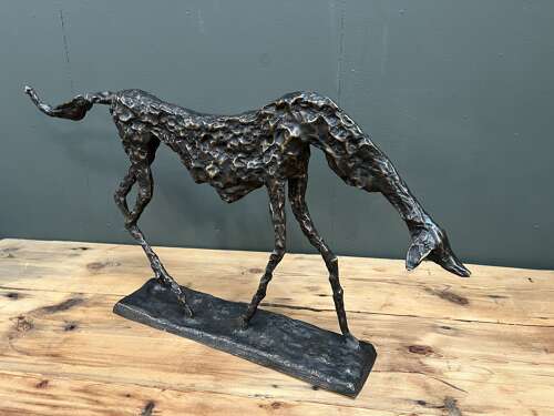 Bronze Dog Sculpture - Starving dog statue