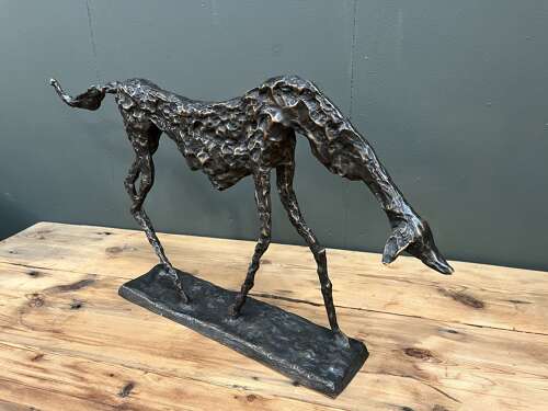 Bronze Dog Sculpture - Starving dog statue