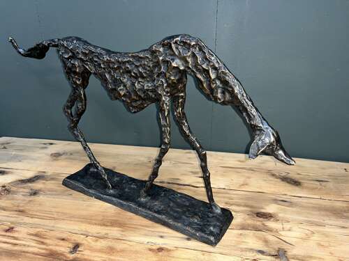Bronze Dog Sculpture - Starving dog statue