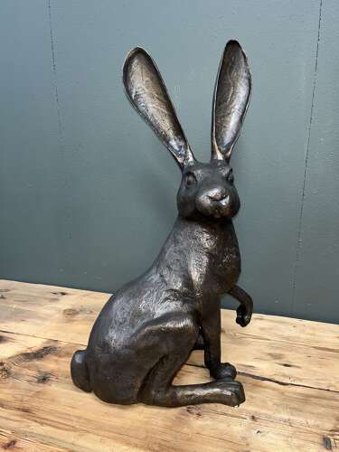 Bronze Hare - bronze hare sculpture